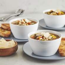 Hearty barley and vegetable soup