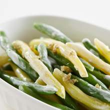 Green and Yellow Beans with Salted Herbs from the Lower St. Lawrence