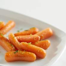 Maple Glazed Carrots, Lime and Cilantro