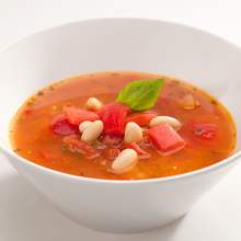White Bean and Tomato Soup with Fresh Basil